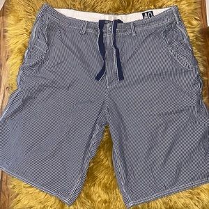 Men’s pinstripe shorts